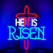 He Is Risen Neon Sign,Red Jesus Cross Neon Light,Led Sign Letters Neon Light for Wall Decor,Usb Light up Sign for Wall Decor, Bedroom, Christian Decor, Religious Room,Christening Day Decor